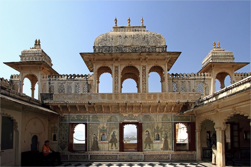 Stadtpalast von Udaipur, von innen
