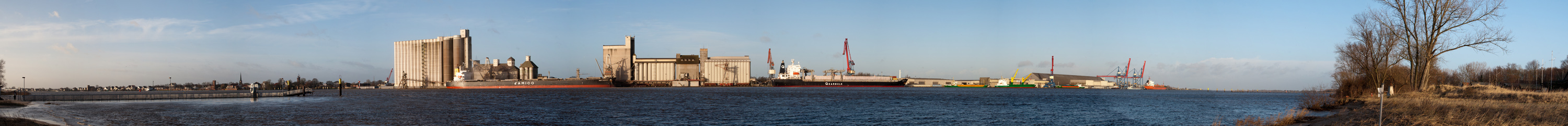 Stadtpanorama Brake Unterweser