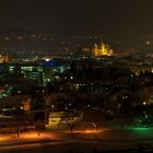 Stadtpanorama im Schnee