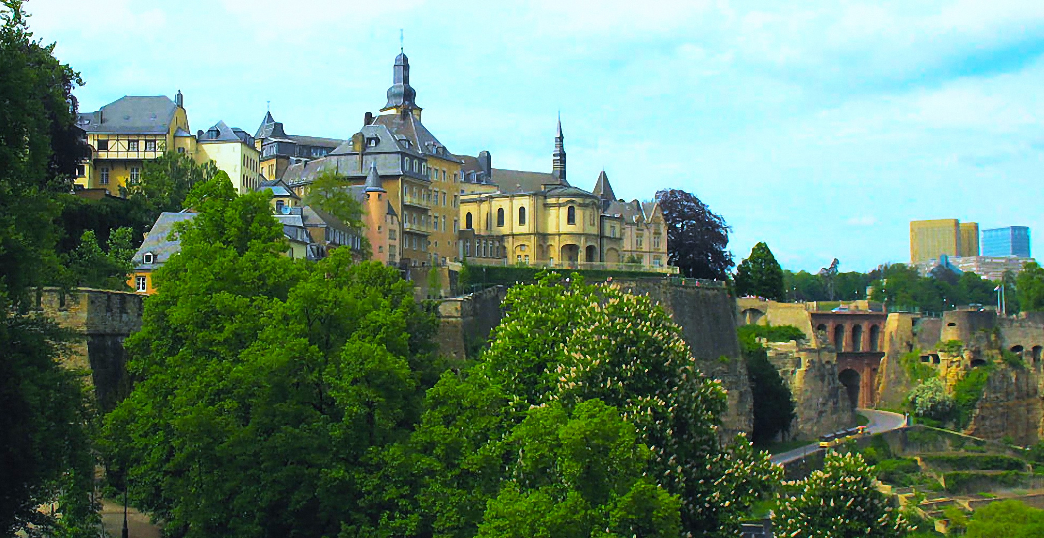 Stadtpanorama von Luxemburg