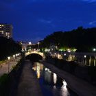 Stadtpark bei Nacht.