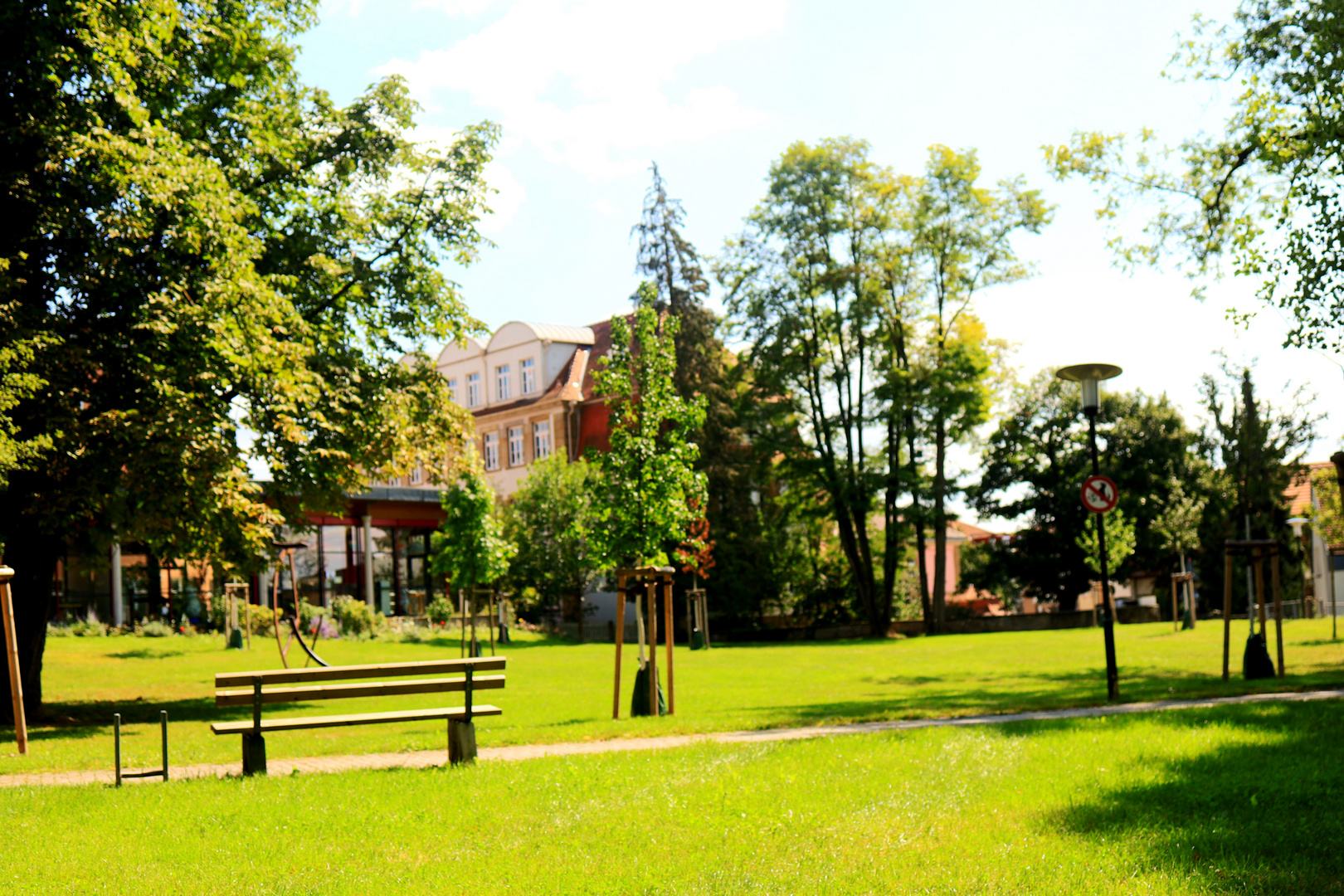 Stadtpark Bretten im Sommer