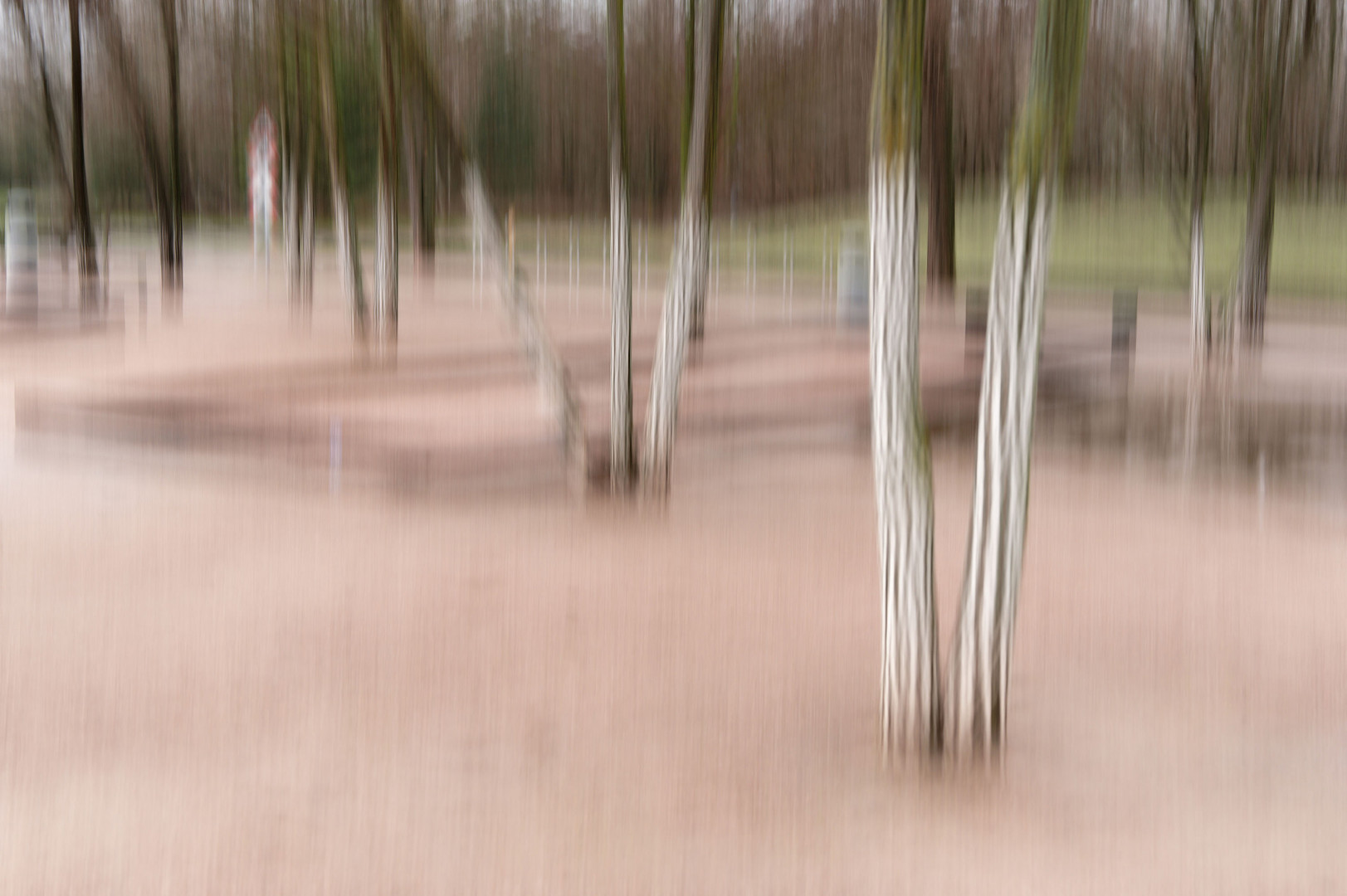 Stadtpark im Winter.