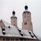 Stadtpfarrkirche in Wemding im Winter