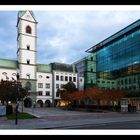 Stadtpfarrkirche Klagenfurt gespiegelt