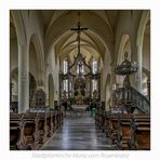 Stadtpfarrkirche Maria vom Rosenkranz ( Gerolzhofen ) " Gott zu Gefallen... "