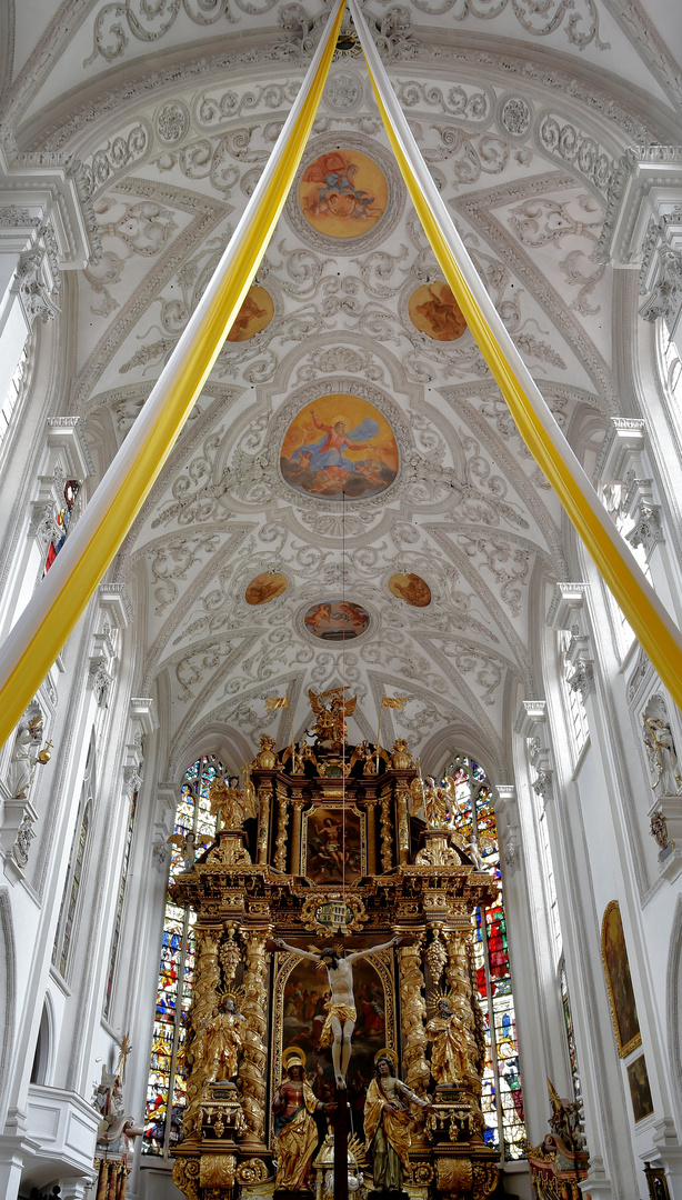 Stadtpfarrkirche Mariä Himmelfahrt Landsberg Deckenfresko Altarraum