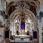 Stadtpfarrkirche St. Jakob Pfullendorf Blick in den Chorraum