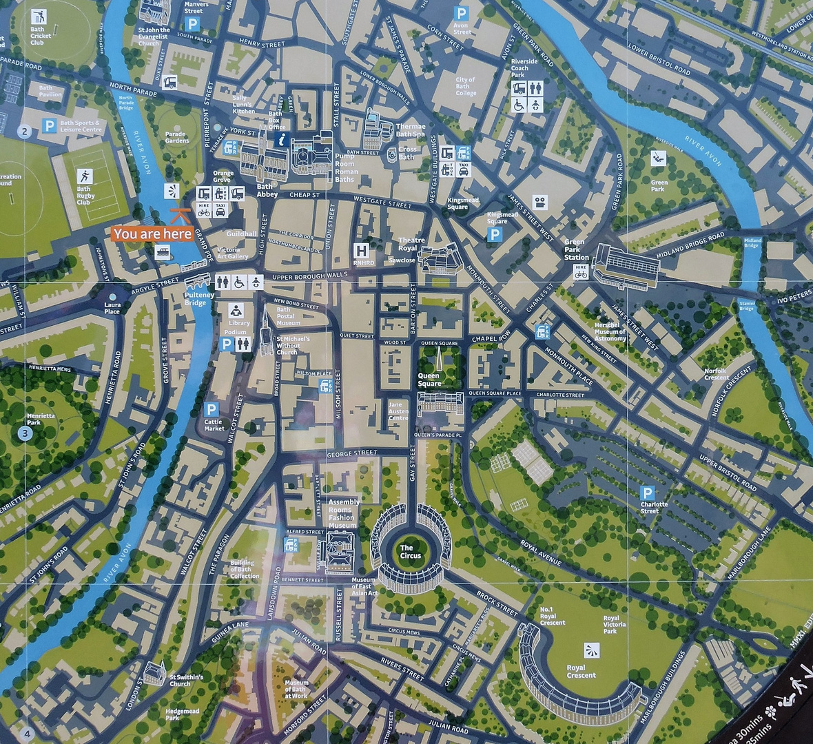 Stadtplan Bath