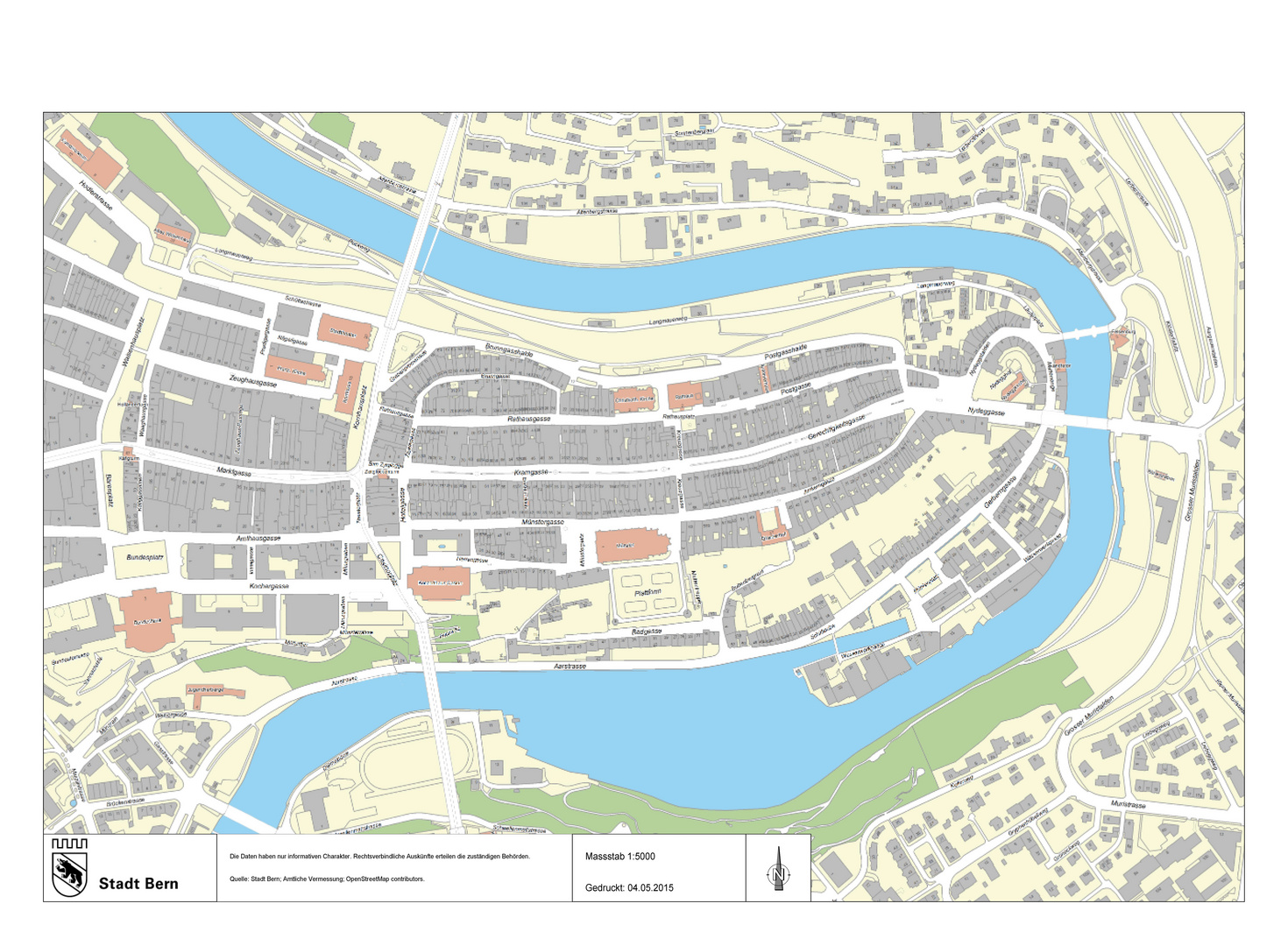 Stadtplan Bern Strassen