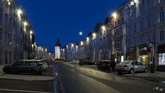 Stadtplatz Wels mit Vollmond