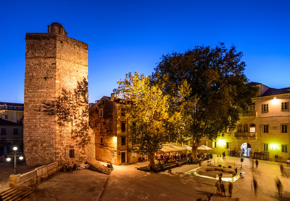 Stadtplatz, Zadar, Dalmatien, Kroatien