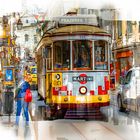 Stadtrundfahrt mit der Tram Nr. 28, Lissabon