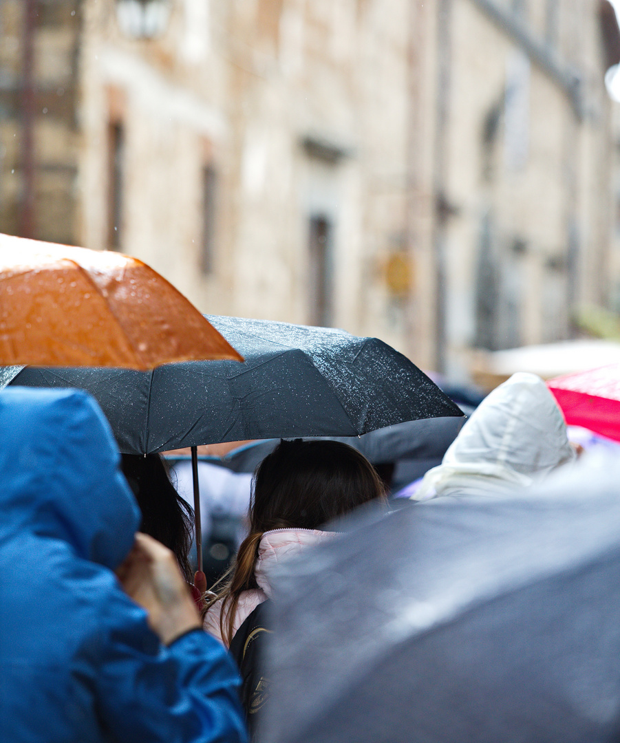 Stadtrundgang im Regen