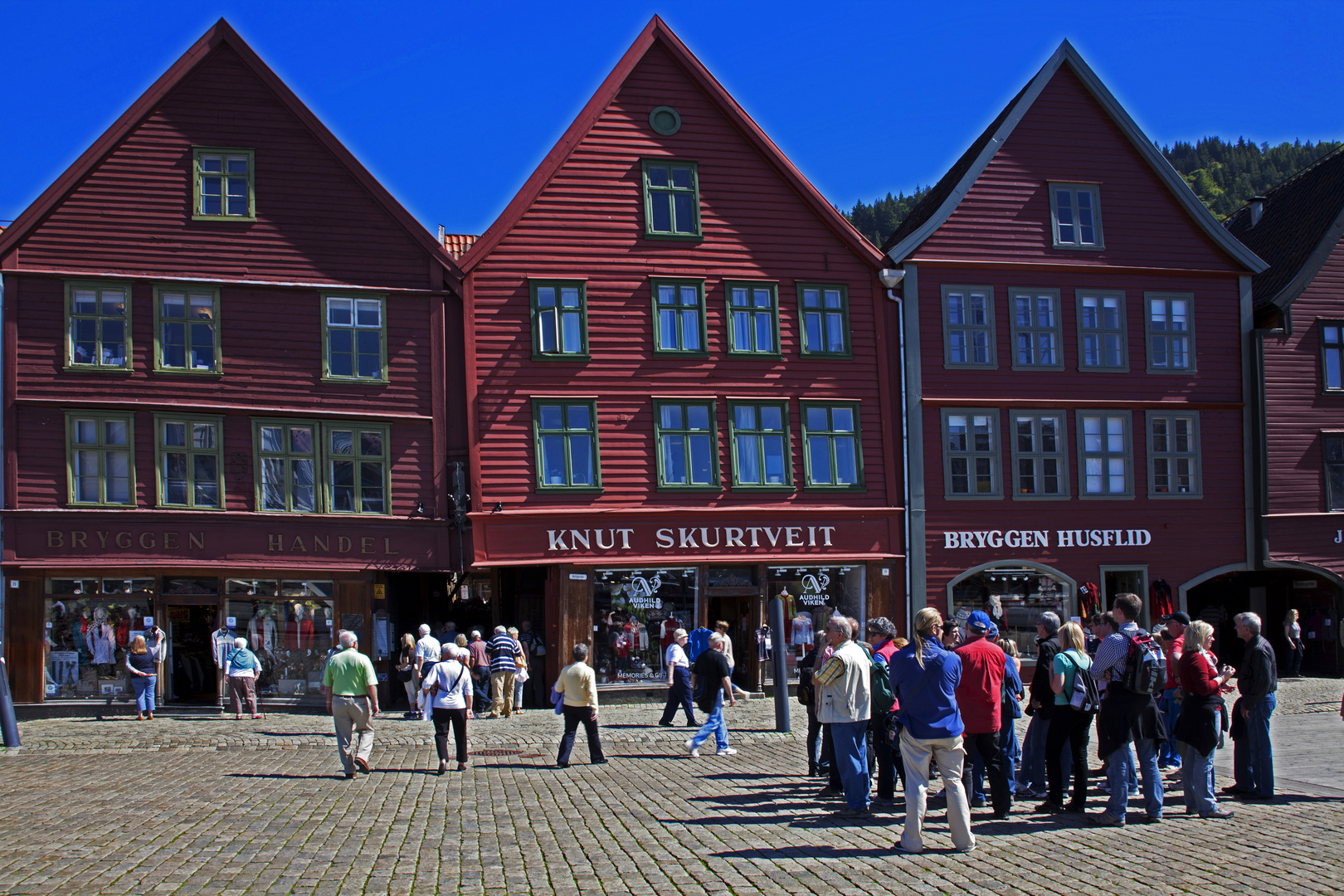 Stadtteil Brygge in Bergen