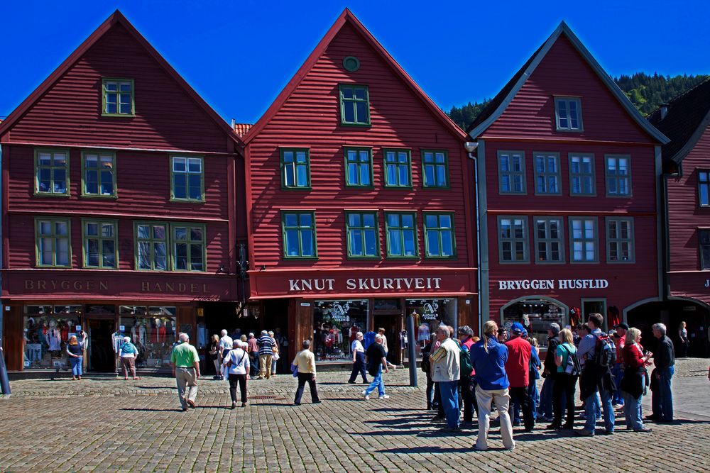 Stadtteil Brygge in Bergen