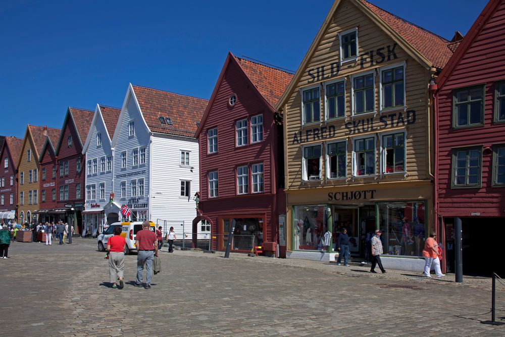 Stadtteil Brygge in Bergen