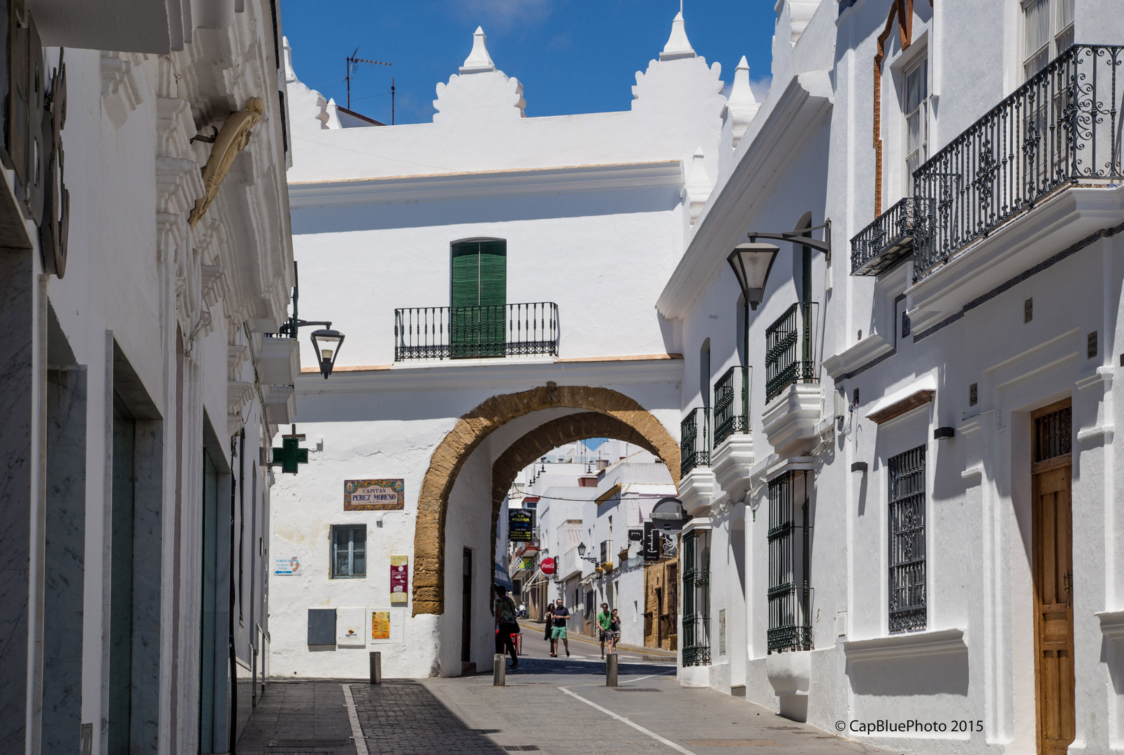 Stadttor an der Capitan Perez Moreno Gasse Conil de la Frontera