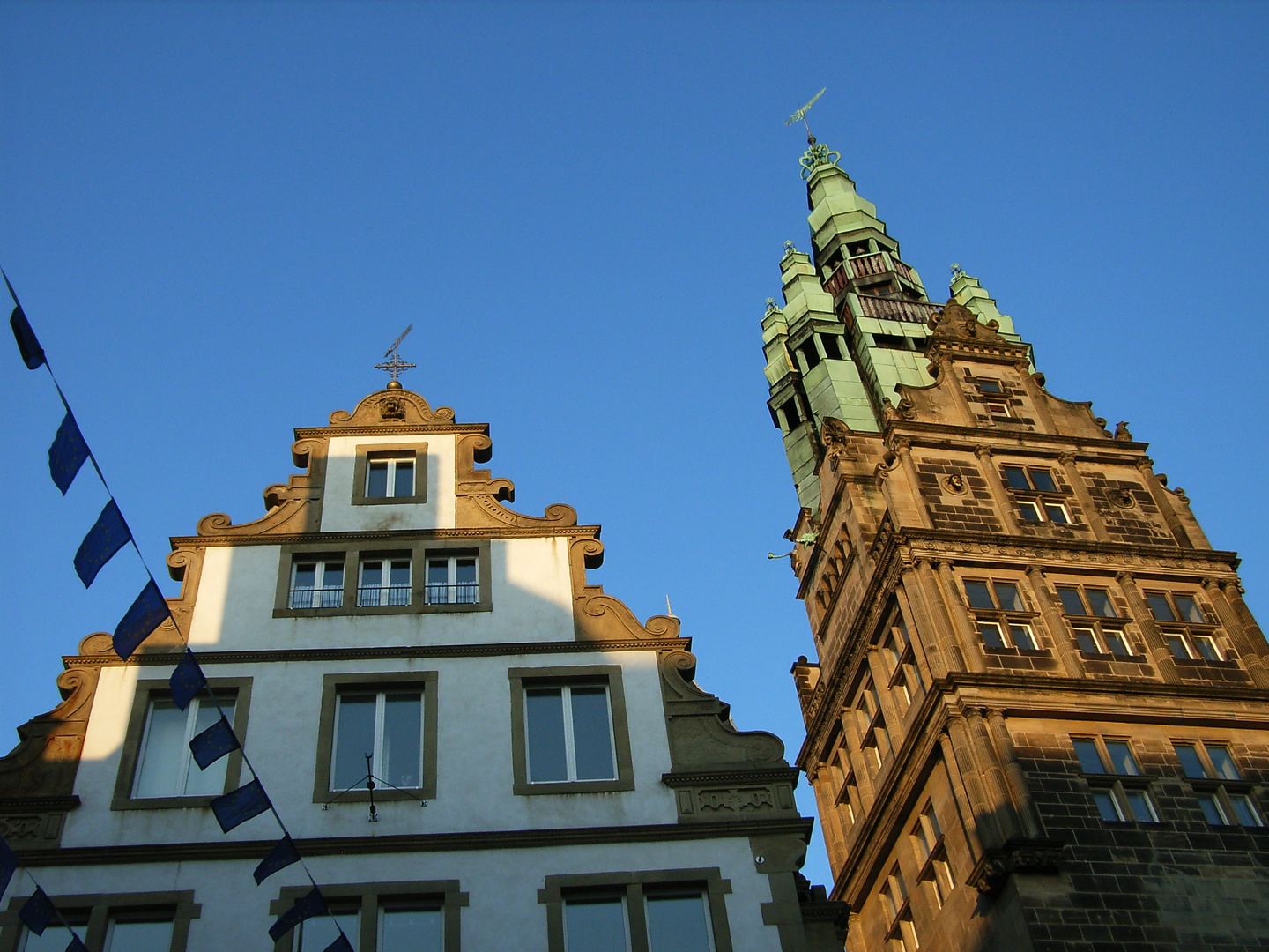 Stadtturm, Giebelhaus - Prinzipalmarkt, Münster