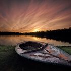 Stadtwaldsee Bremen bei Sonnenuntergang 