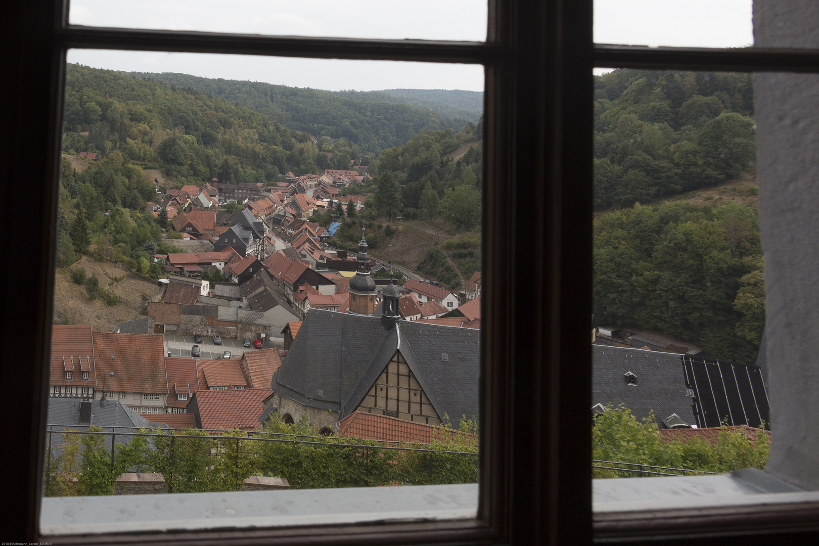 Stadtzentrum - Stolberg (Südharz) - aus dem Schloss gesehen