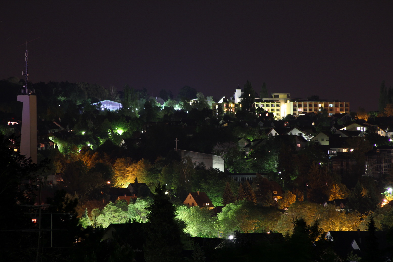 Städtchen bei Nacht