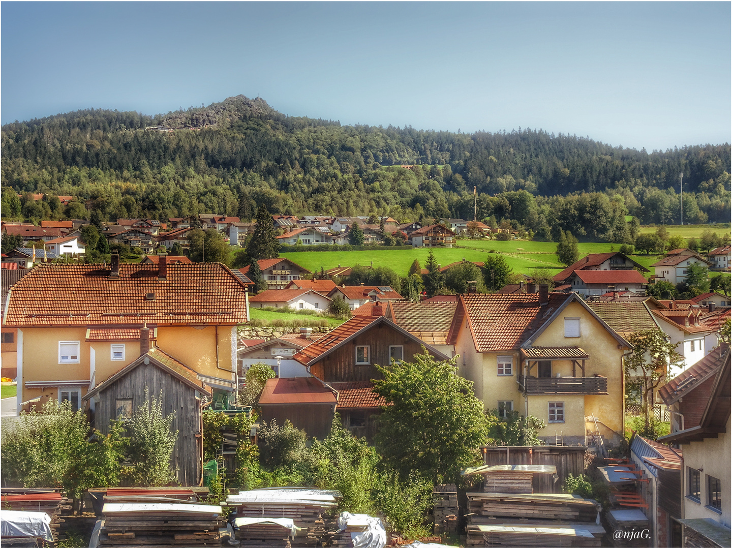 Städtchen Bodenmais im Bayerischen Wald 