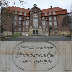 Städtische gewerbliche Fortbildungsschule 1914-1916 erbaut