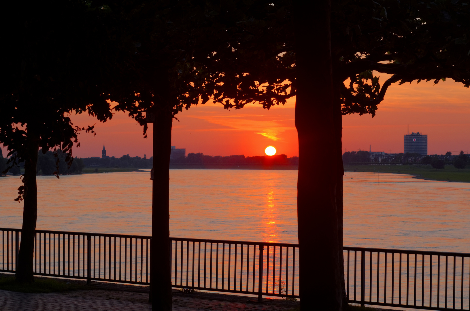 Städtischer Sonnenuntergang