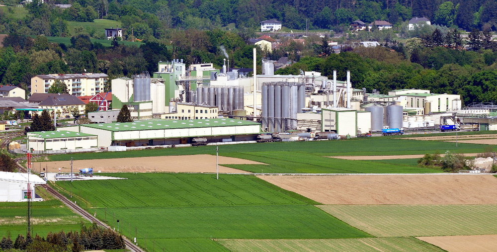 Stärkefabrik in Aschach / Donau (Eferdingerlandl)