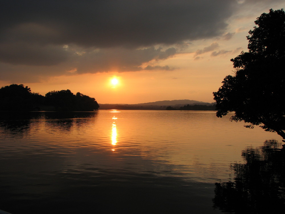 Staffelsee bei Sonnenuntergang