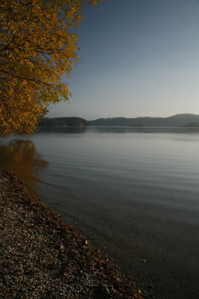 Staffelsee im diesigen Herbst