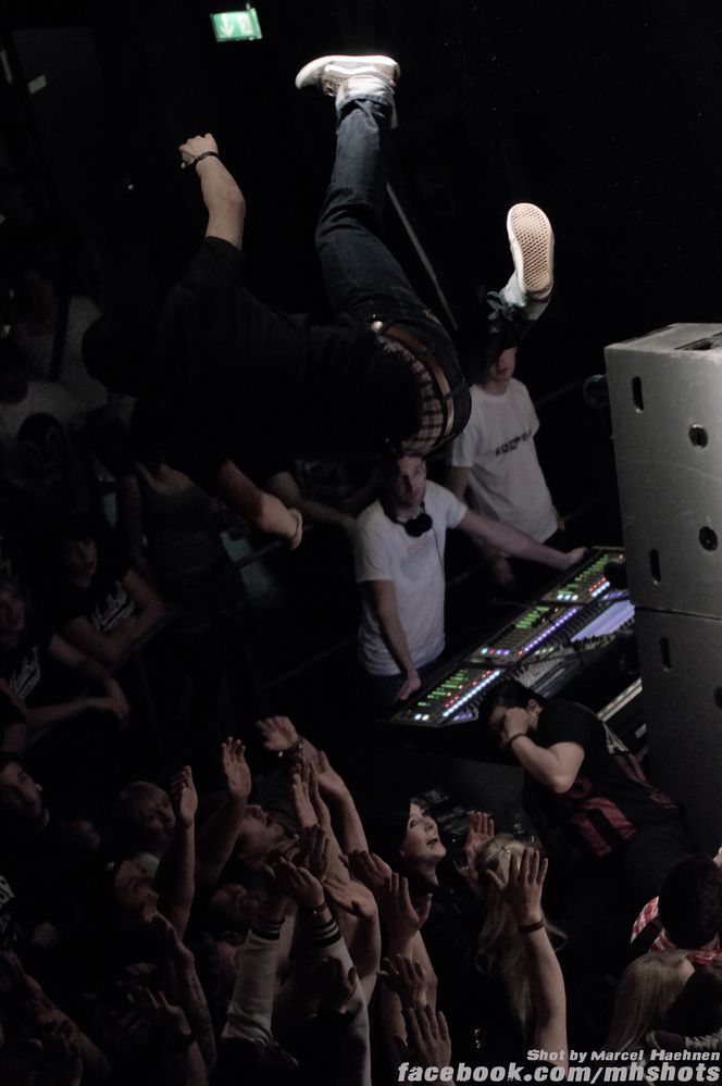 stage diving from hell!