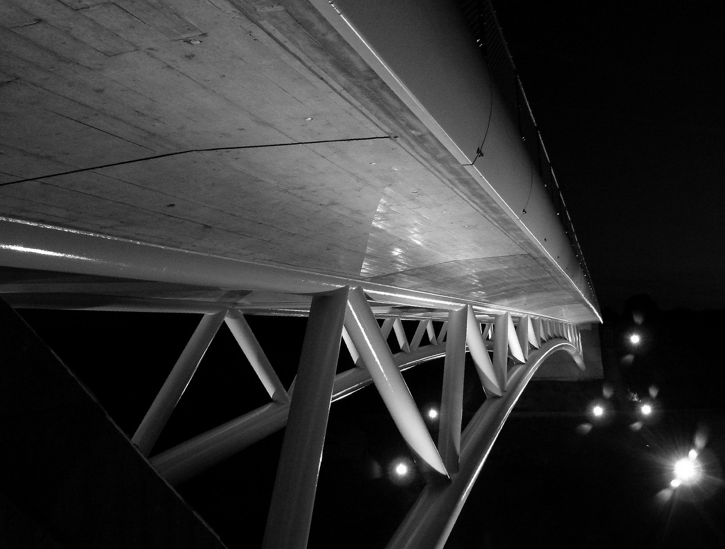 Stahl-Fachwerkbrücke bei Lichtenfels in Oberfranken.
