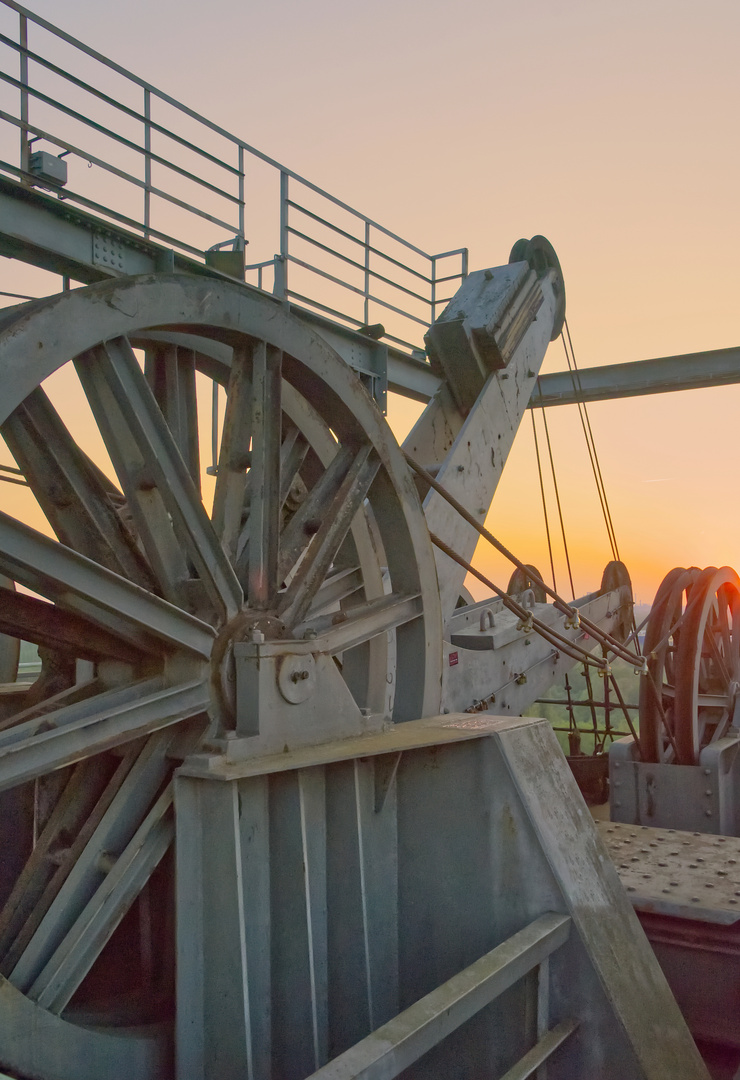 Stahl im Feuer des Abendrot