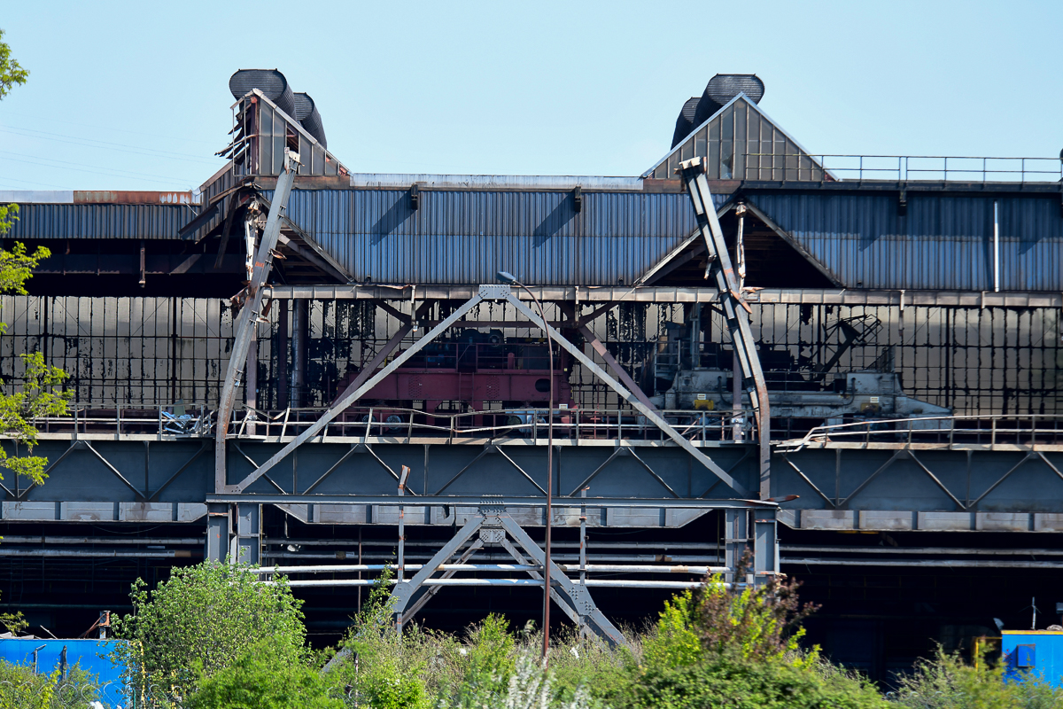 Stahl- und Walzwerk Cockerill Chertal im Abriss (B)