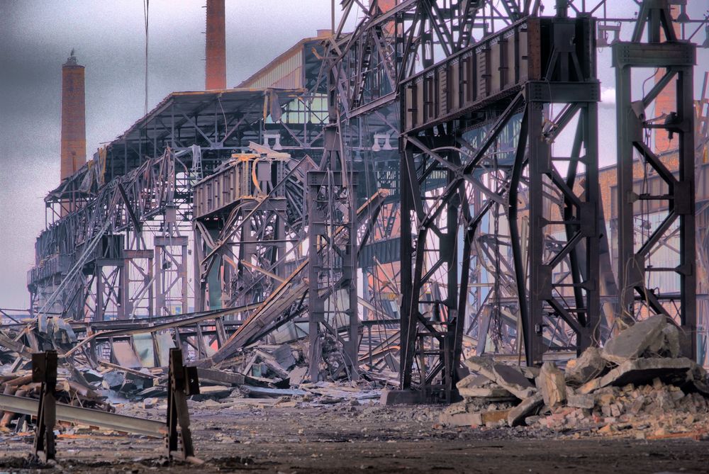 Stahl und Walzwerk Hennigsdorf bei Berlin Foto & Bild architektur