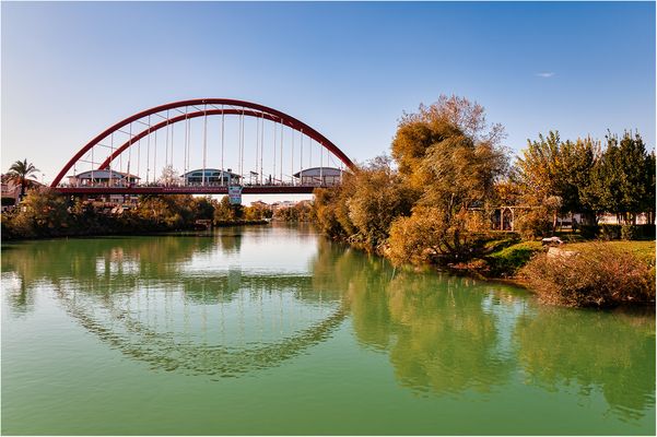 Stahlbrücke über dem Manavgat