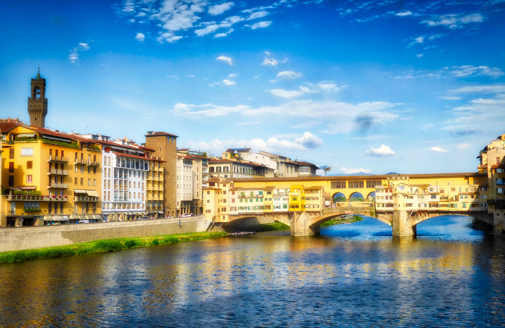 Stahlender Sonnenschein in Florenz