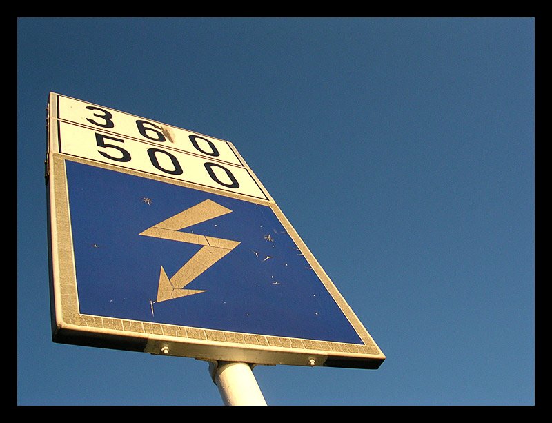 Stahlschild.