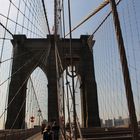 Stahlseil Wirrwarr auf der Brooklyn Bridge