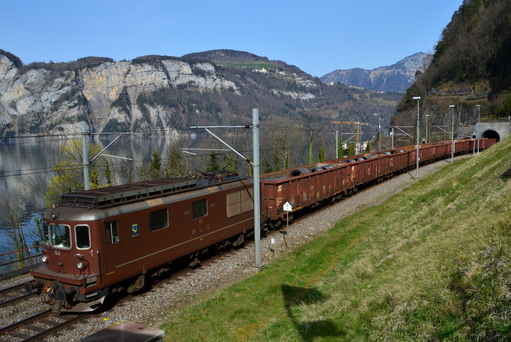 Stahltransport mit der BLS