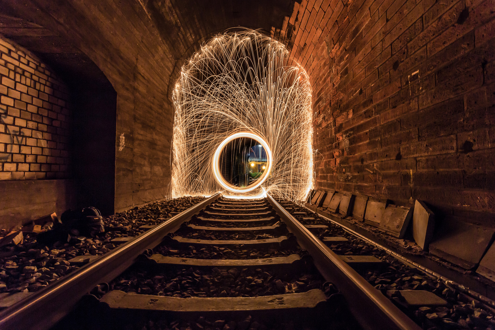 Stahlwolle in Zugtunnel