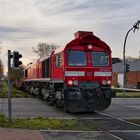 Stahlzug am BÜ Heiligenbaumstraße