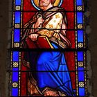 Stain glass in a Pyrénées church