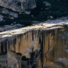 stained cliffs at sundown