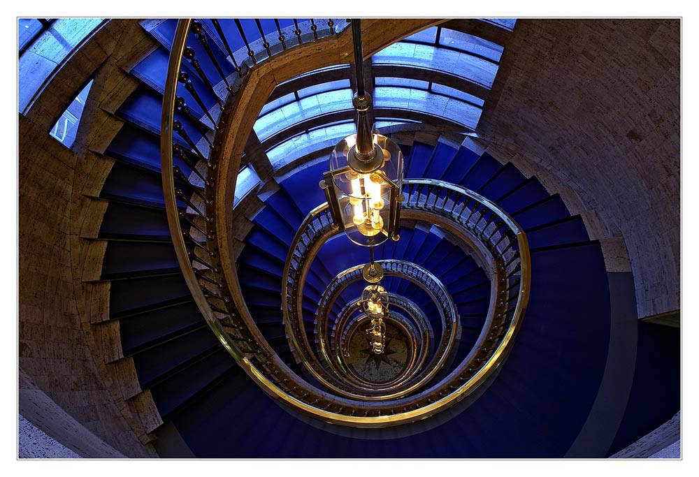 stair case in the tax office