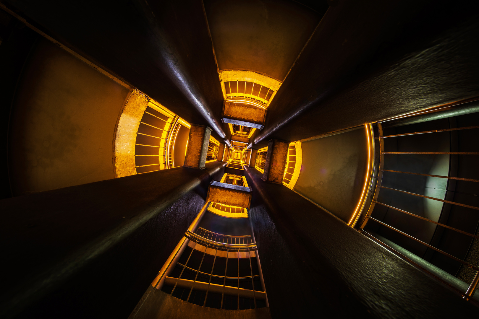 Stair Tower U-BahnStation Reinoldi Kirche in Dortmund