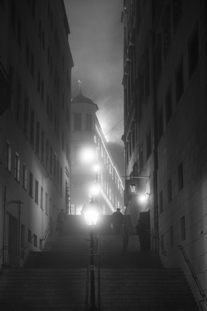 Stairs and Fog