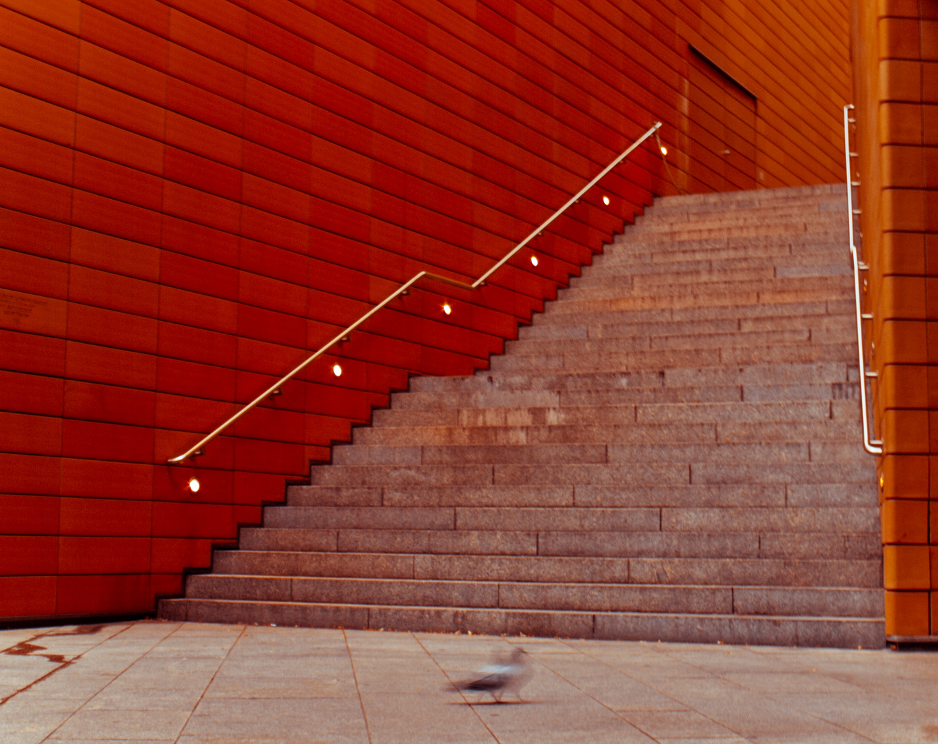 stairs in the early morning